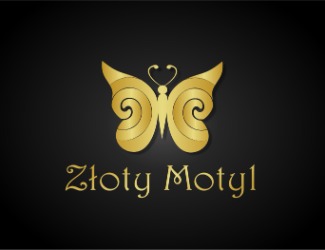 Projekt graficzny logo dla firmy online Złoty Motyl